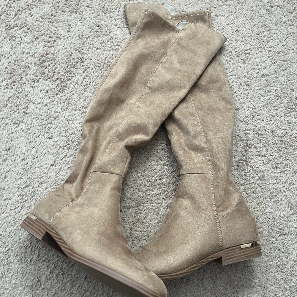 Nine West Allair Tan Over the Knee-High Suede Boots size 11 - Picture 9 of 12